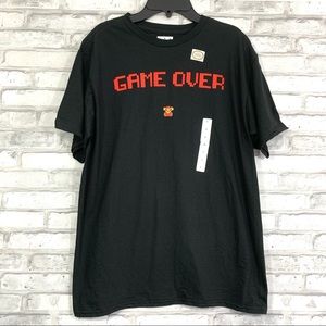 Nintendo Boys Black Game Over Mario T-Shirt - NWT